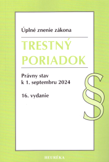 Trestný poriadok - úplné znenie zákona