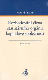 Rozhodování člena statutárního orgánu kapitálové společnosti