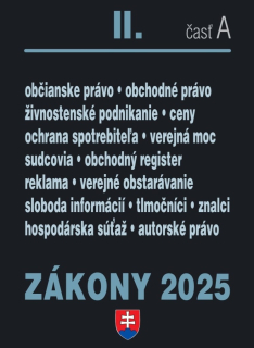 Zákony 2025 II. časť A