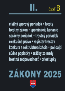 Zákony 2025 II. časť B