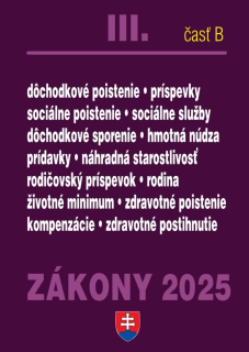 Zákony 2025 III. časť B